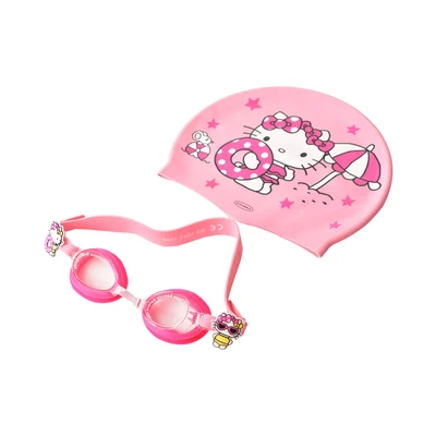 Gambar Hello Kitty Set Kacamata Renang & Penutup Kepala