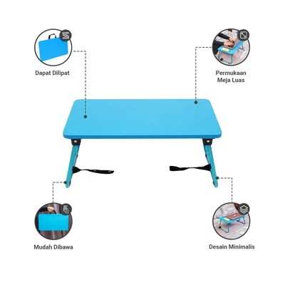 Gambar Informa Mini Oxy Meja Laptop Lipat Anak Dengan Strap - Biru