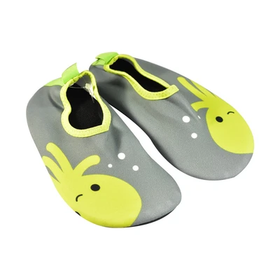 Gambar Landstro Ukuran 24-25 Sepatu Skin Shoes Anak Motif Gurita - Abu-Abu