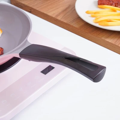 Gambar Cheftopf Wajan Penggorengan Aluminium 24 cm - Pink