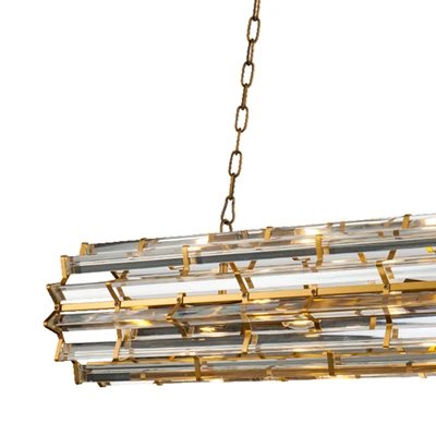 Gambar Home Galleria Keyla Lampu Gantung Hias 8L 100x25x25 cm - Brass