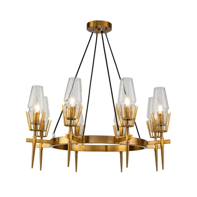 Gambar Home Galleria Kalanie Lampu Gantung Hias 8L Metal E14 - Brass