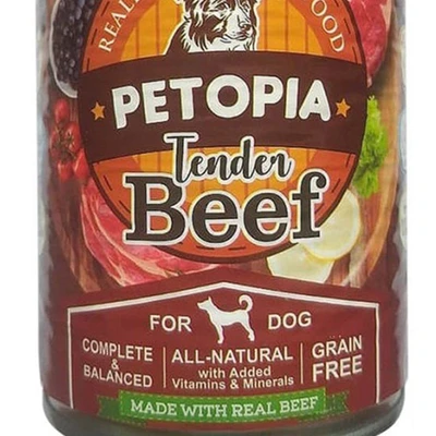 Gambar Petopia 380 Gr Makanan Anjing Basah Adult Tender Beef