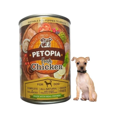 Gambar Petopia 380 Gr Makanan Anjing Basah Adult Fresh Chicken