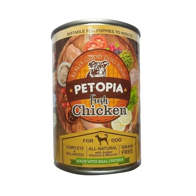 Gambar Petopia 380 Gr Makanan Anjing Basah Adult Fresh Chicken