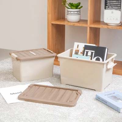 Gambar Informa Kotak Penyimpanan Dengan Tutup 38x27x24 cm - Cokelat