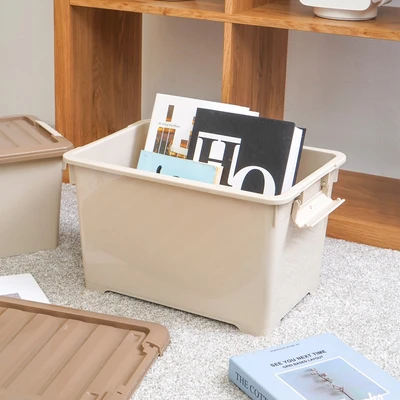 Gambar Informa Kotak Penyimpanan Dengan Tutup 38x27x24 cm - Cokelat