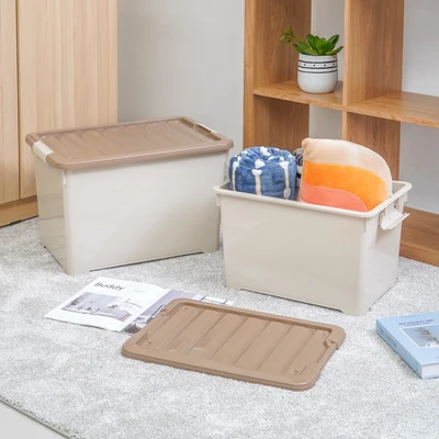 Gambar Informa Kotak Penyimpanan Dengan Tutup 45x32x29 cm - Cokelat