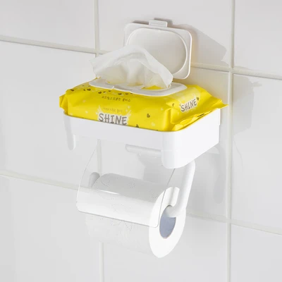 Gambar Informa Holder Tisu Toilet Gulung Dengan Rak - Putih