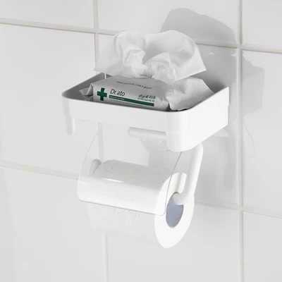 Gambar Informa Holder Tisu Toilet Gulung Dengan Rak - Putih
