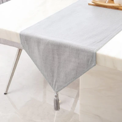 Gambar Informa Table Runner 33x180 Cm Basic Line - Abu-abu