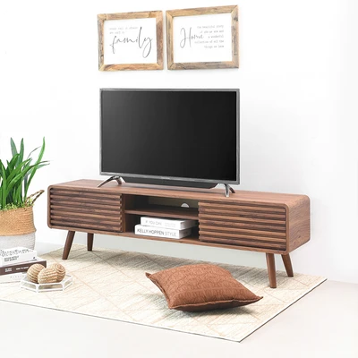 Gambar Informa Newmark Rak Tv - Cokelat Walnut