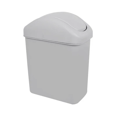 Gambar Informa Tempat Sampah Tutup Swing Plastik Rectangular 6.5 Liter - Abu-Abu