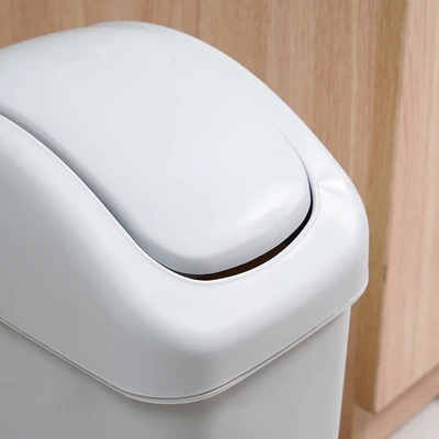 Gambar Informa Tempat Sampah Tutup Swing Plastik Rectangular 6.5 Liter - Abu-Abu