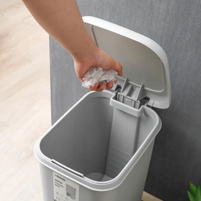 Gambar Informa Tempat Sampah Pedal plastik 16.3 Liter - Abu-Abu