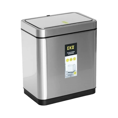 Gambar Eko Deluxe Mirage Tempat Sampah Sensor Gerak Stainless Steel 20 Liter - Silver