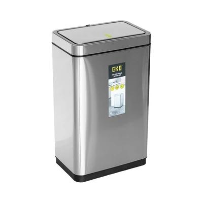 Gambar Eko Deluxe Mirage Tempat Sampah Sensor Gerak Stainless Steel 30 Liter - Silver