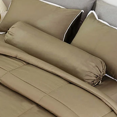 Gambar Informa 120x200 cm Set 3 Pcs Seprai Double Bambu - Cokelat/Sandy