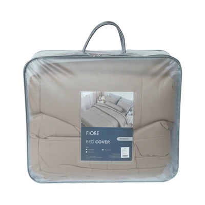 Gambar Informa 240x210 cm Bed Cover Bambu - Cokelat