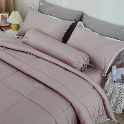 Gambar Fiore 160x210 Cm Bed Cover Bambu - Pink