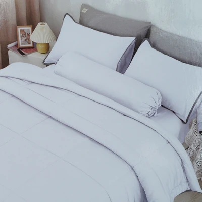 Gambar Informa 240x210 cm Bed Cover Bambu - Putih