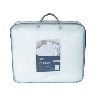 Gambar Informa 240x210 cm Bed Cover Bambu - Putih