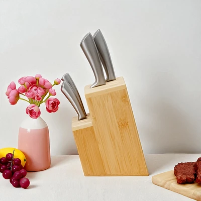 Gambar Cooking Color Daishi Tempat Pisau 2 Tingkat - Cokelat