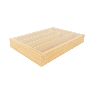 Gambar Cooking Color Dante Tempat Alat Makan Bambu Expandable - Kayu