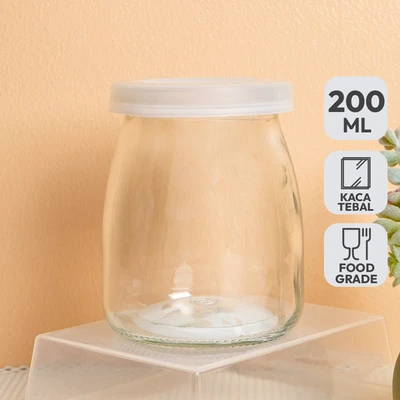 Gambar Ataru Stoples Puding Kaca 200 ml Transparan