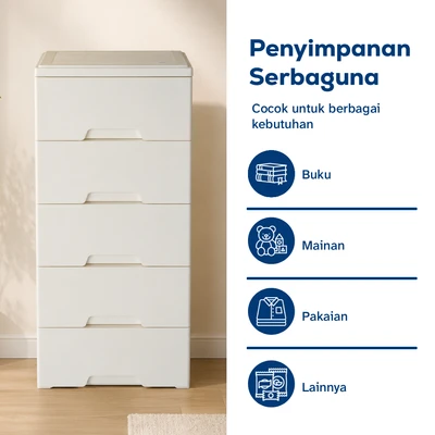 Gambar Informa Ivy Laci Penyimpanan 5 Tingkat - Ivory
