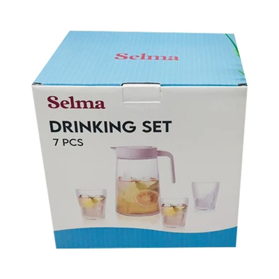 Gambar Selma Set 7 Pcs Jade Teko Minum & Gelas