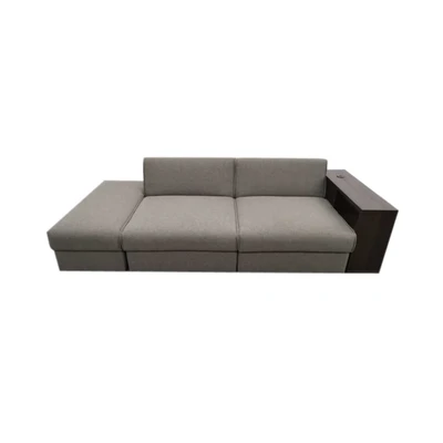 Gambar Informa Cordova Sofa Fabric 3 Seater Dengan Penyimpanan - Abu-abu