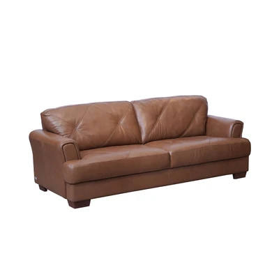 Gambar M & D Neo Charlotte Sofa Kulit 3 Seater - Cokelat