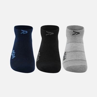 Gambar Alph Set 3 Pcs Kaus Kaki Pria Premium Ankle