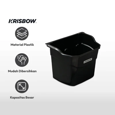 Gambar Krisbow Tempat Sampah Small Gathering Ware - Hitam