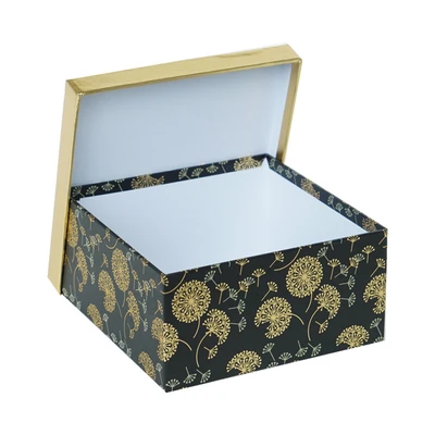 Gambar Informa Deco Kotak Kado 16.5x16.5x8 Cm - Hitam/gold