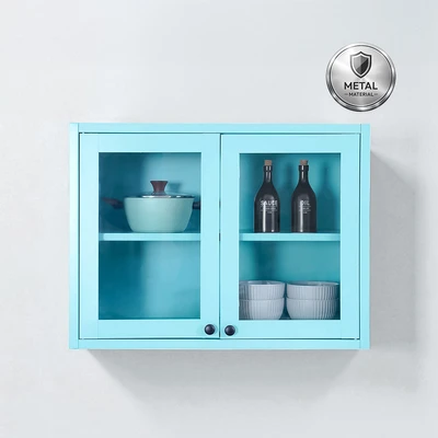Gambar Informa Scott Kabinet Dinding Metal 2 Tingkat - Hijau Mint