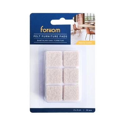 Gambar Forhom Alas Kaki Meja Persegi 2x2 cm Set 32 pcs