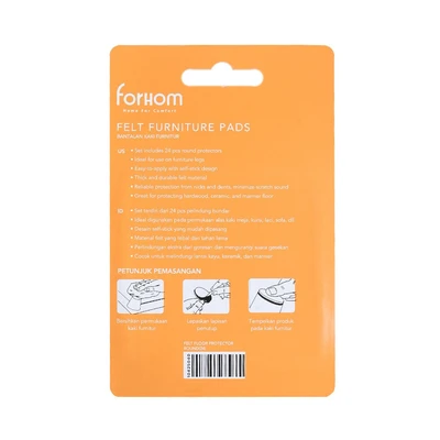 Gambar Forhom Alas Kaki Meja Bulat Mix Set 24 pcs