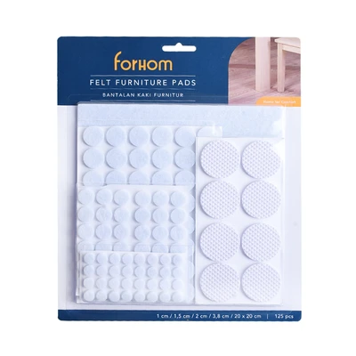 Gambar Forhom Bantalan Pelindung Lantai Mix Set 125 pcs - Putih