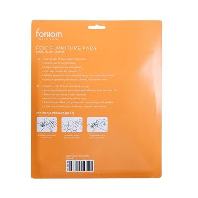 Gambar Forhom Bantalan Pelindung Lantai Mix Set 125 pcs - Putih