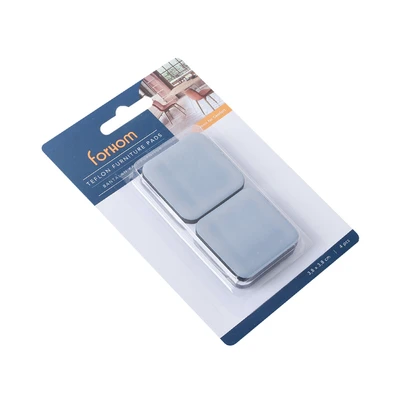 Gambar Forhom Alas Kaki Furnitur Teflon Persegi 3.8x3.8 cm Set 4 pcs