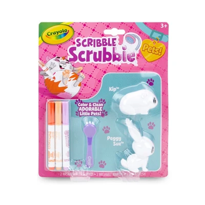 Gambar Crayola Set Scribble Scrubble Pet Hamster 6p 747255