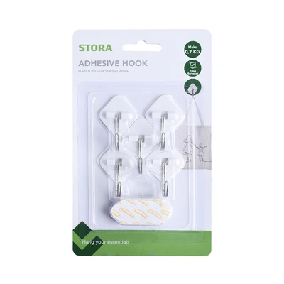Gambar Stora Gantungan Pakaian Dinding Utensil Removable HS06