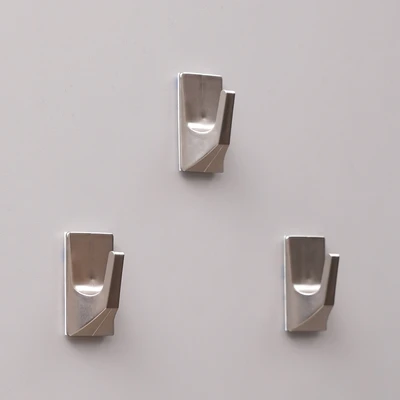 Gambar Stora Gantungan Pakaian Dinding Permanen Set 3 pcs - Silver