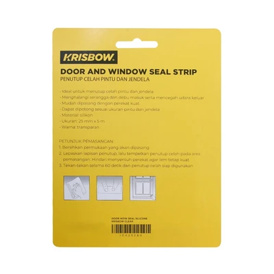Gambar Krisbow Segel Pintu Silikon Bening