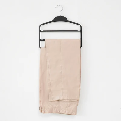 Gambar Informa Hanger Baju Celana Plastik ABS Anti Slip Dengan 3 Bars 35 cm - Hitam