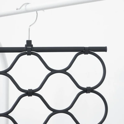 Gambar Informa Hanger Scarf Plastik ABS Anti Slip Dengan 12 Lubang 37 cm - Hitam