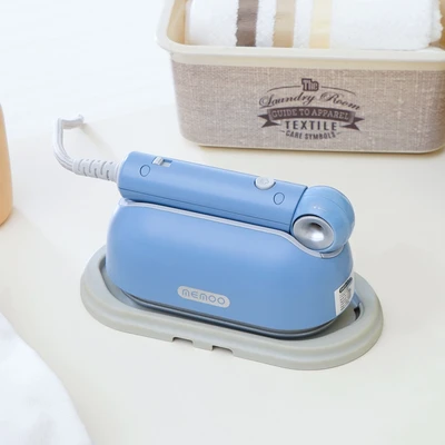 Gambar Memoo Setrika Uap Lipat Handheld DH400 - Biru/Abu-Abu