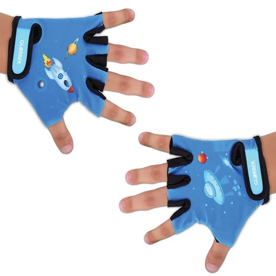 Gambar Globber Sarung Tangan Skuter Motif Roket - Biru